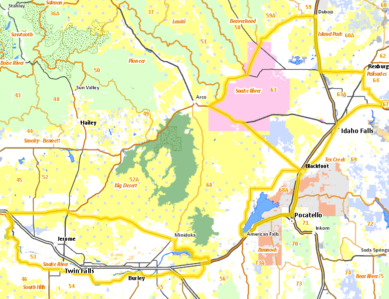 Map of Hunt Area