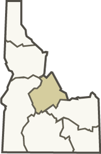 Salmon region inset map Salmon region inset map