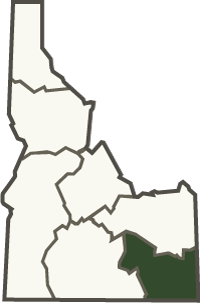 Southeast region inset map Southeast region inset map