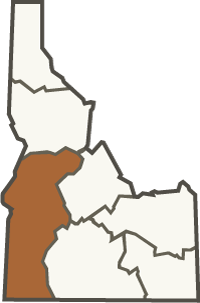 Southwest region inset map Southwest region inset map