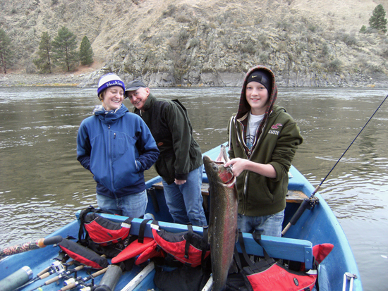 Young angler with steelhead / Photo by Brett Spackman Young angler with steelhead / Photo by Brett Spackman