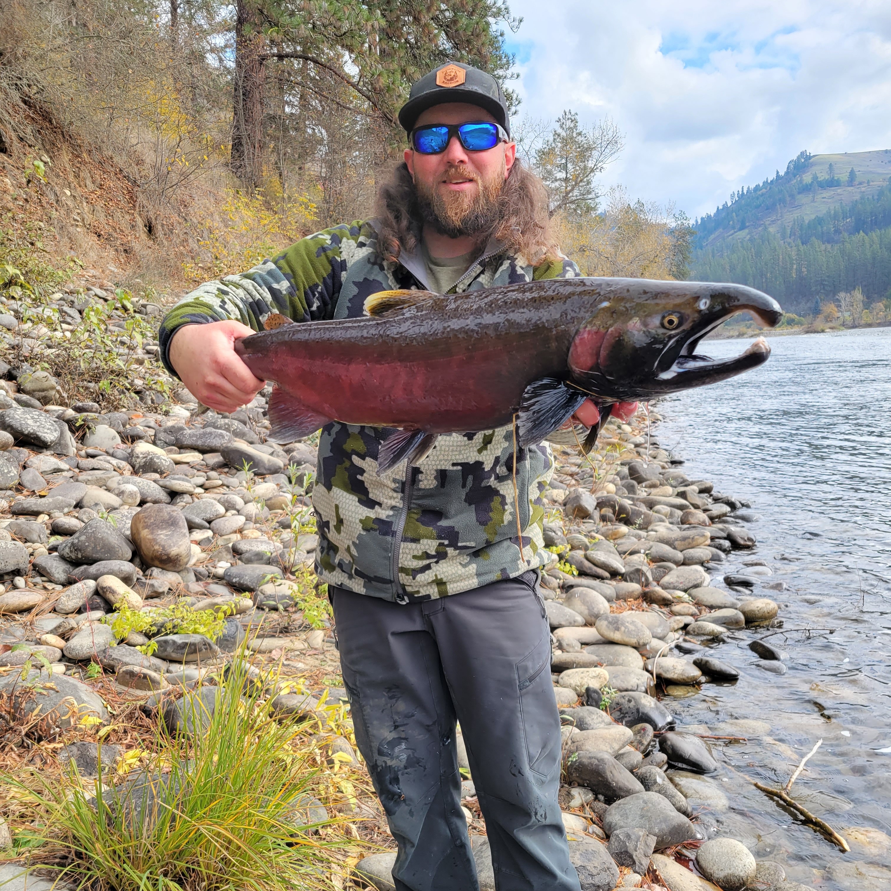 Record coho salmon on Clearwater River by Jase Groesbeck 2023