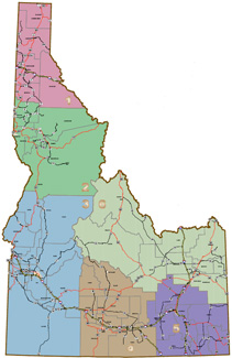 Idaho Transportation Department Highways & Districts