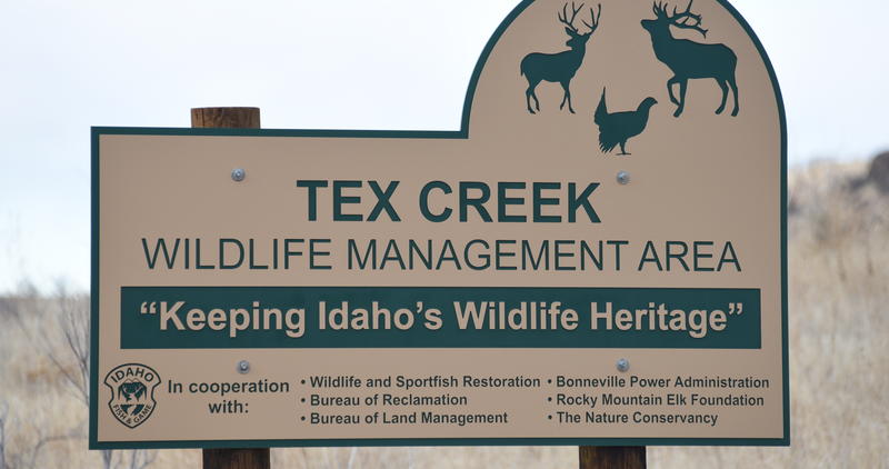 Tex Creek WMA sign